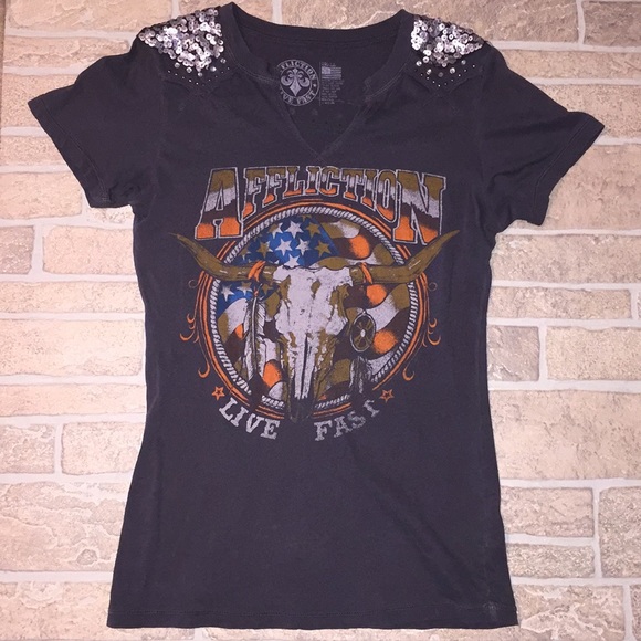 Affliction Tops - Affliction t shirt size small